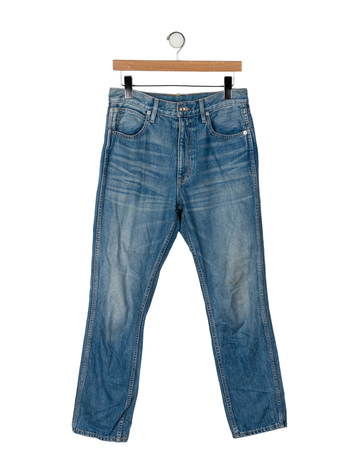 SLVRLAKE High-Rise Straight Leg Jeans