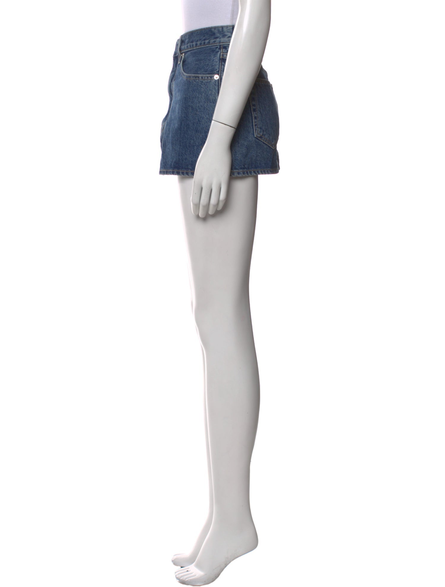 SLVRLAKE Distressed Accents Mini Skirt