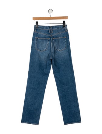 SLVRLAKE High-Rise Straight Leg Jeans