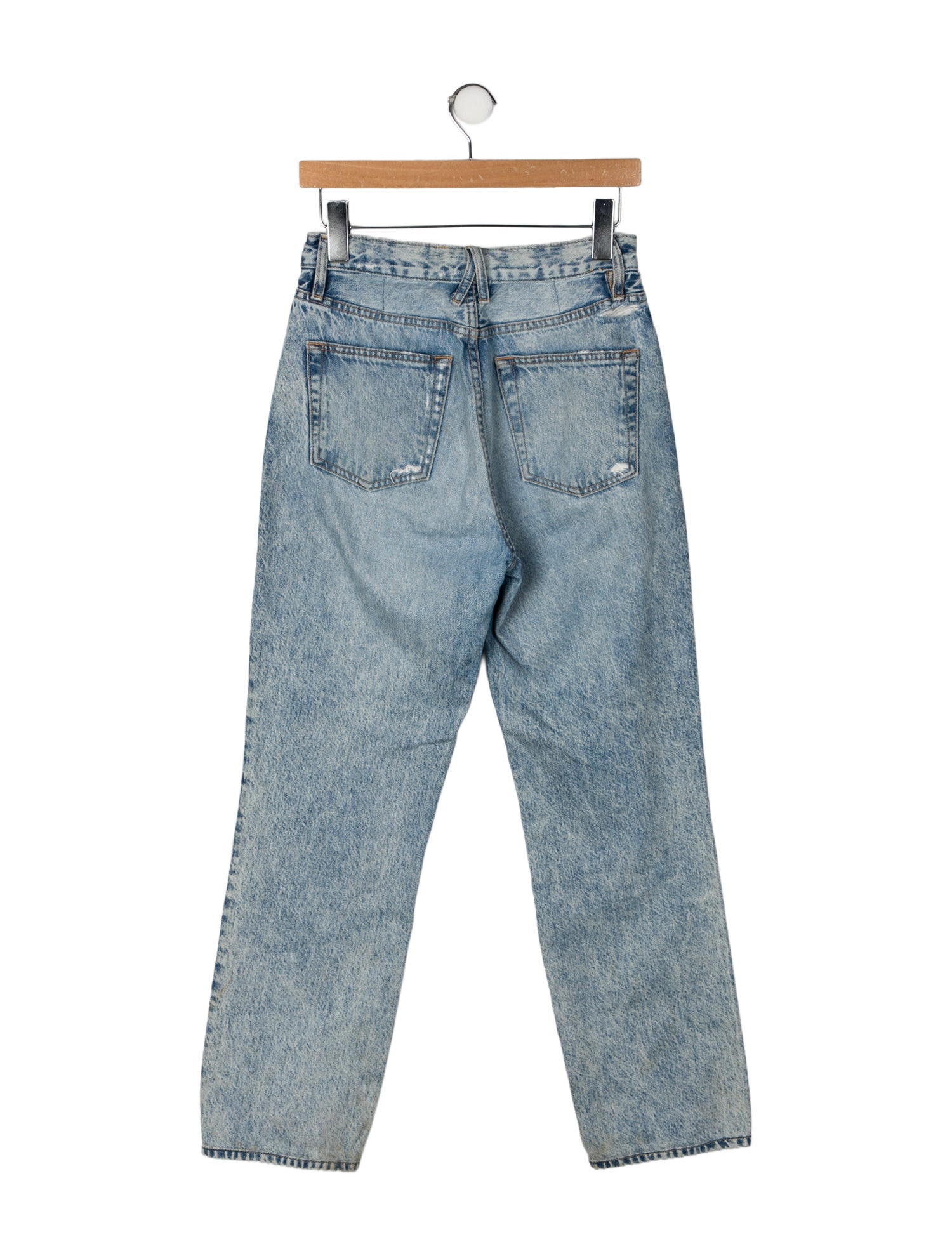 SLVRLAKE High-Rise Straight Leg Jeans