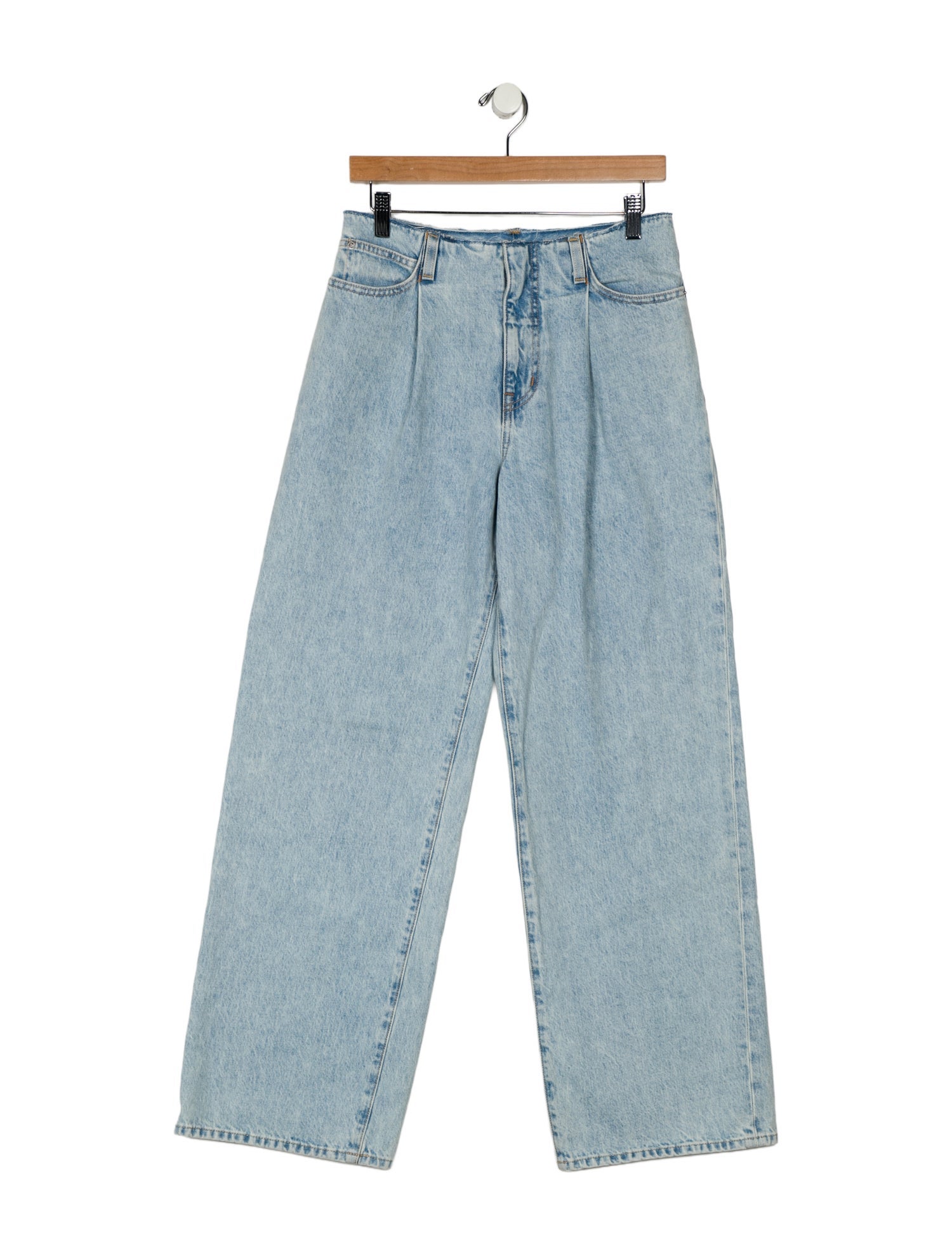 SLVRLAKE Mid-Rise Wide Leg Jeans