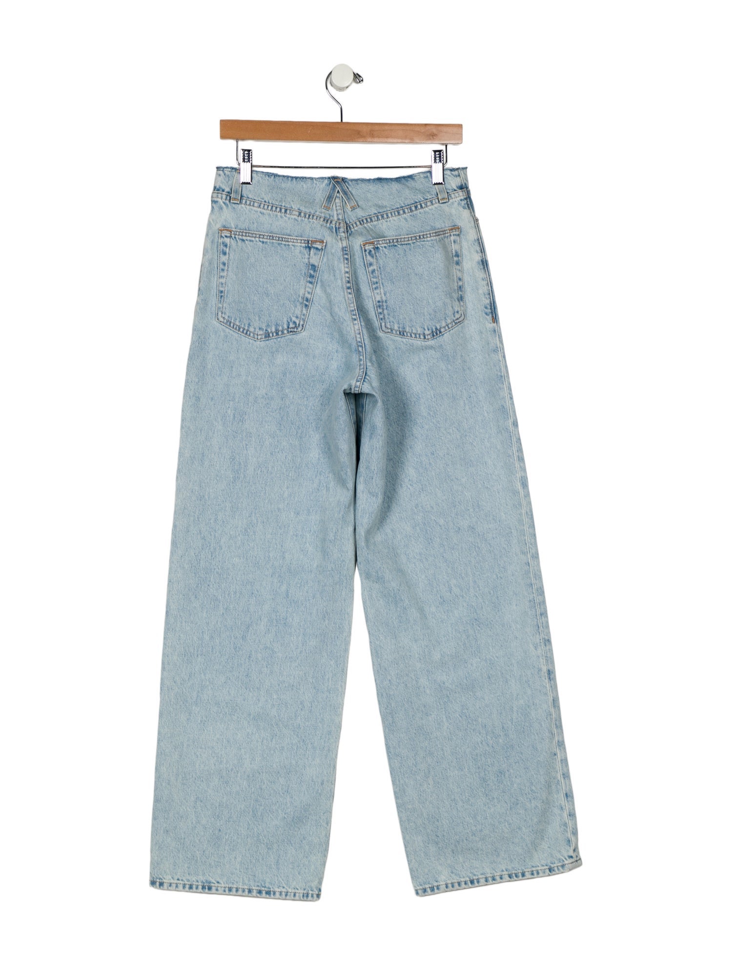 SLVRLAKE Mid-Rise Wide Leg Jeans