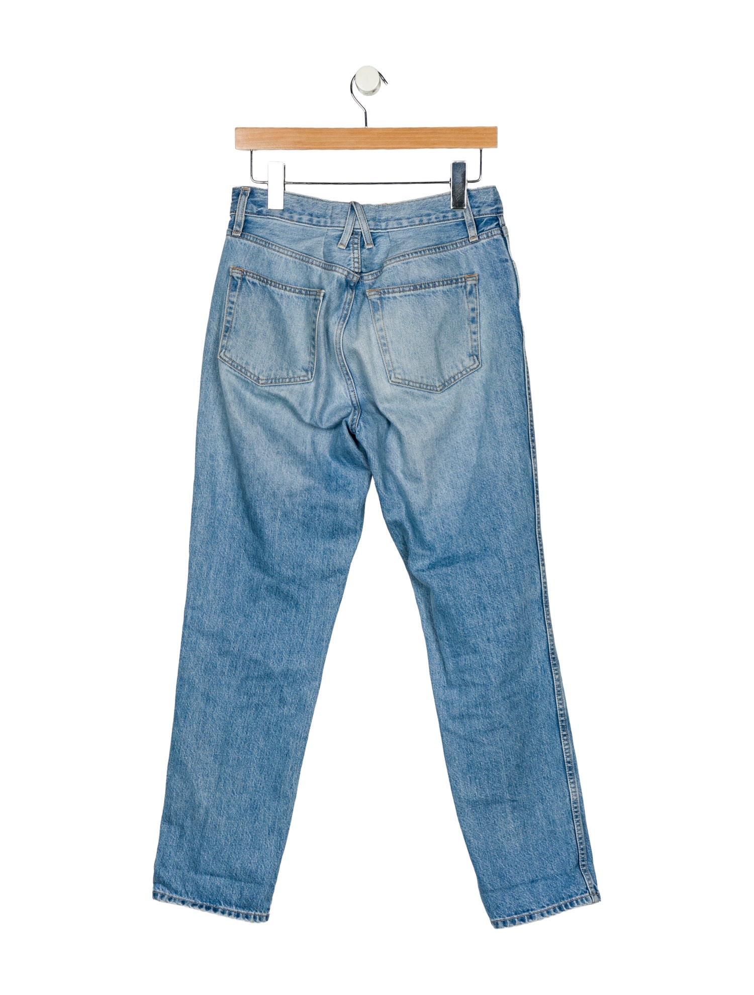 SLVRLAKE Mid-Rise Straight Leg Jeans