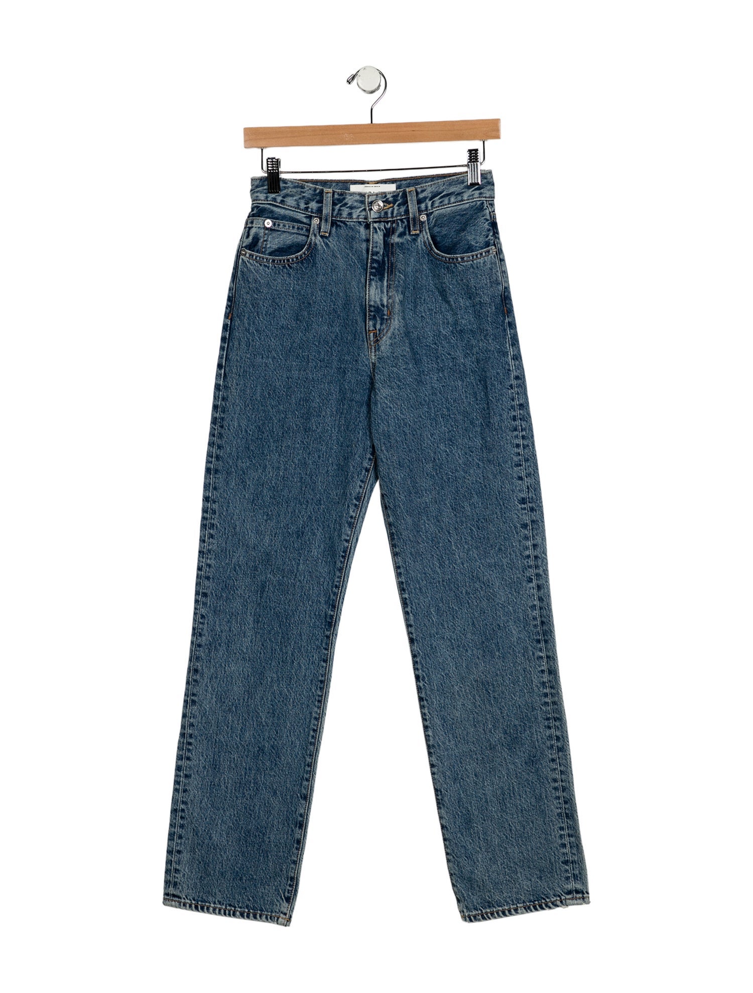 SLVRLAKE High-Rise Straight Leg Jeans