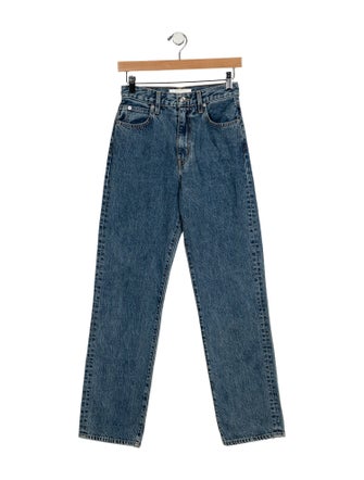 SLVRLAKE High-Rise Straight Leg Jeans