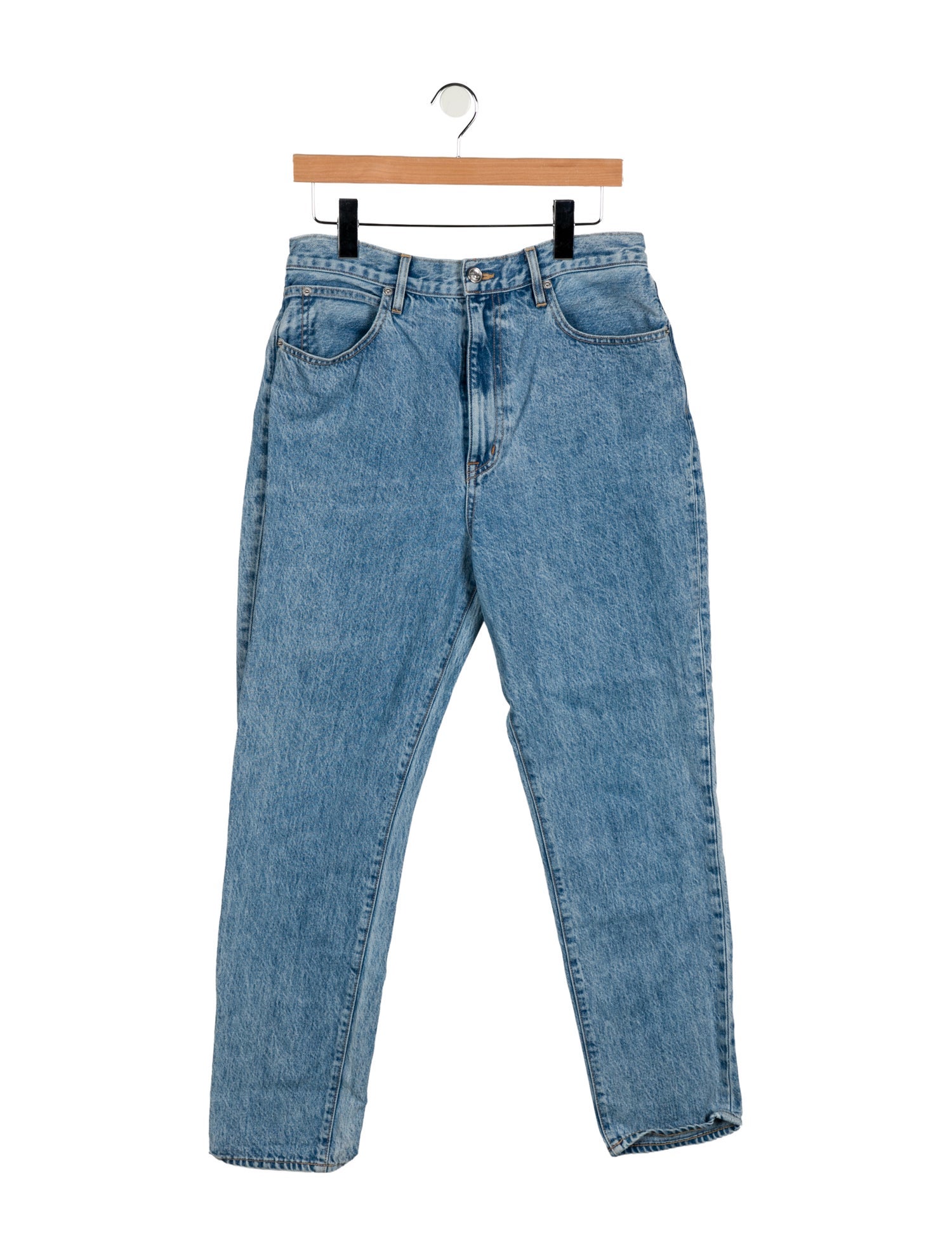 SLVRLAKE High-Rise Straight Leg Jeans