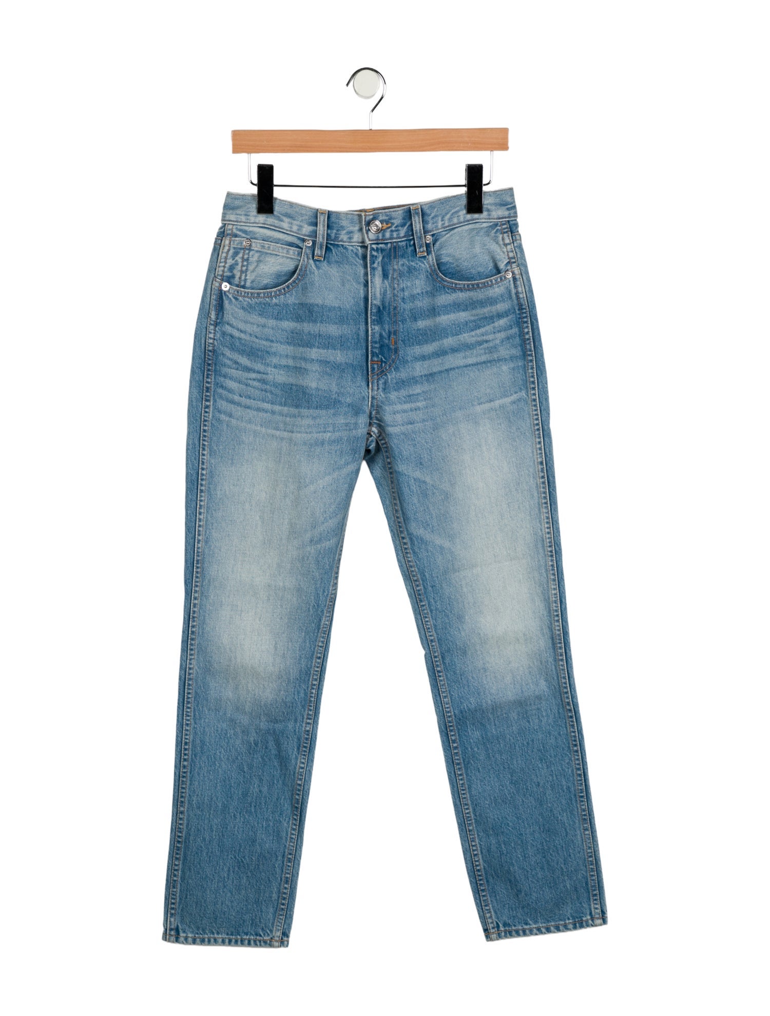 SLVRLAKE High-Rise Straight Leg Jeans