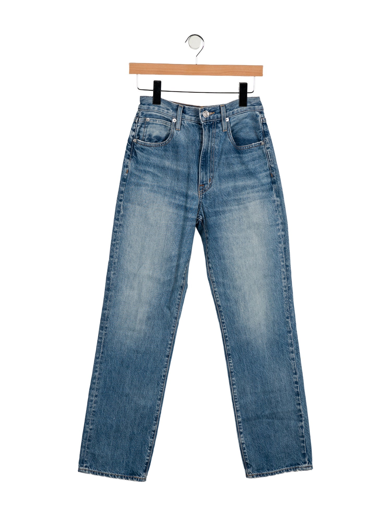 SLVRLAKE High-Rise Straight Leg Jeans