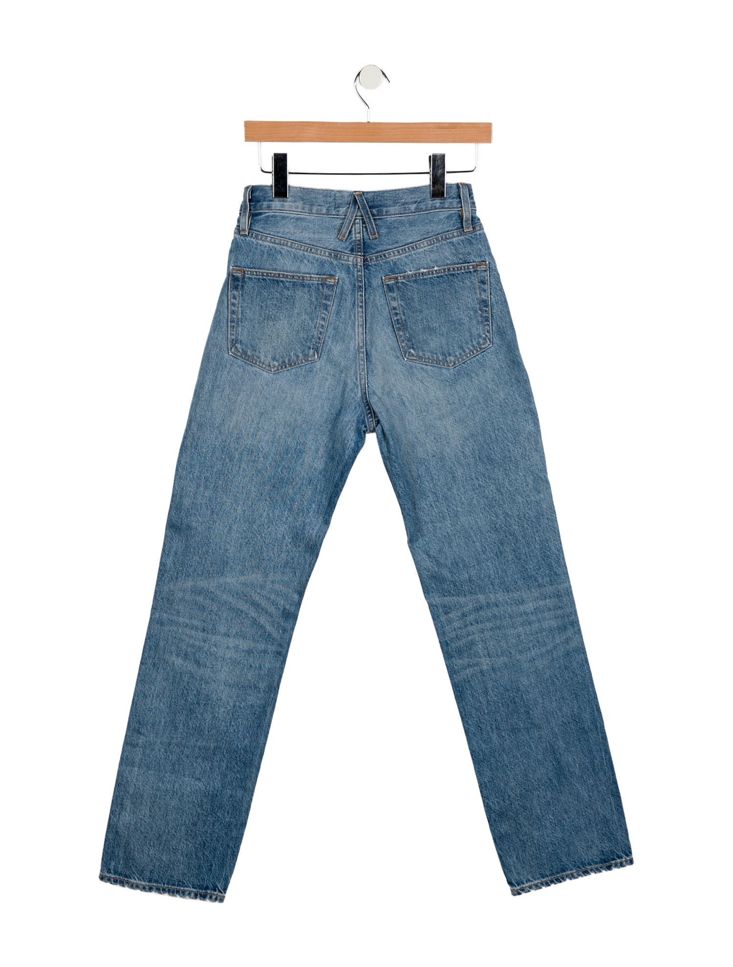 SLVRLAKE High-Rise Straight Leg Jeans