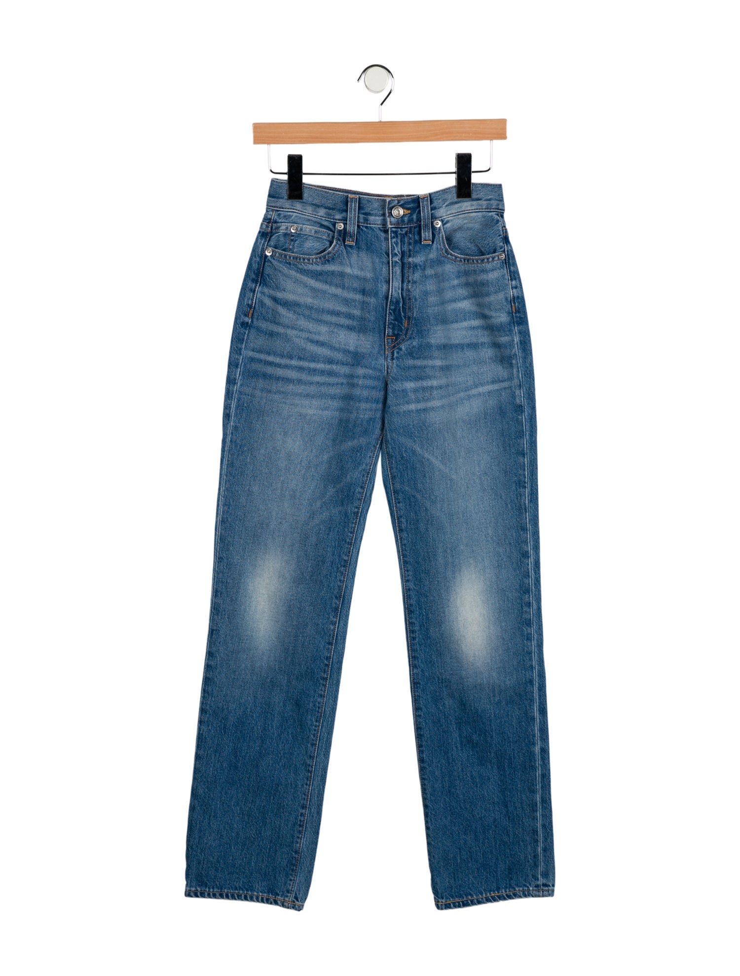 SLVRLAKE High-Rise Straight Leg Jeans