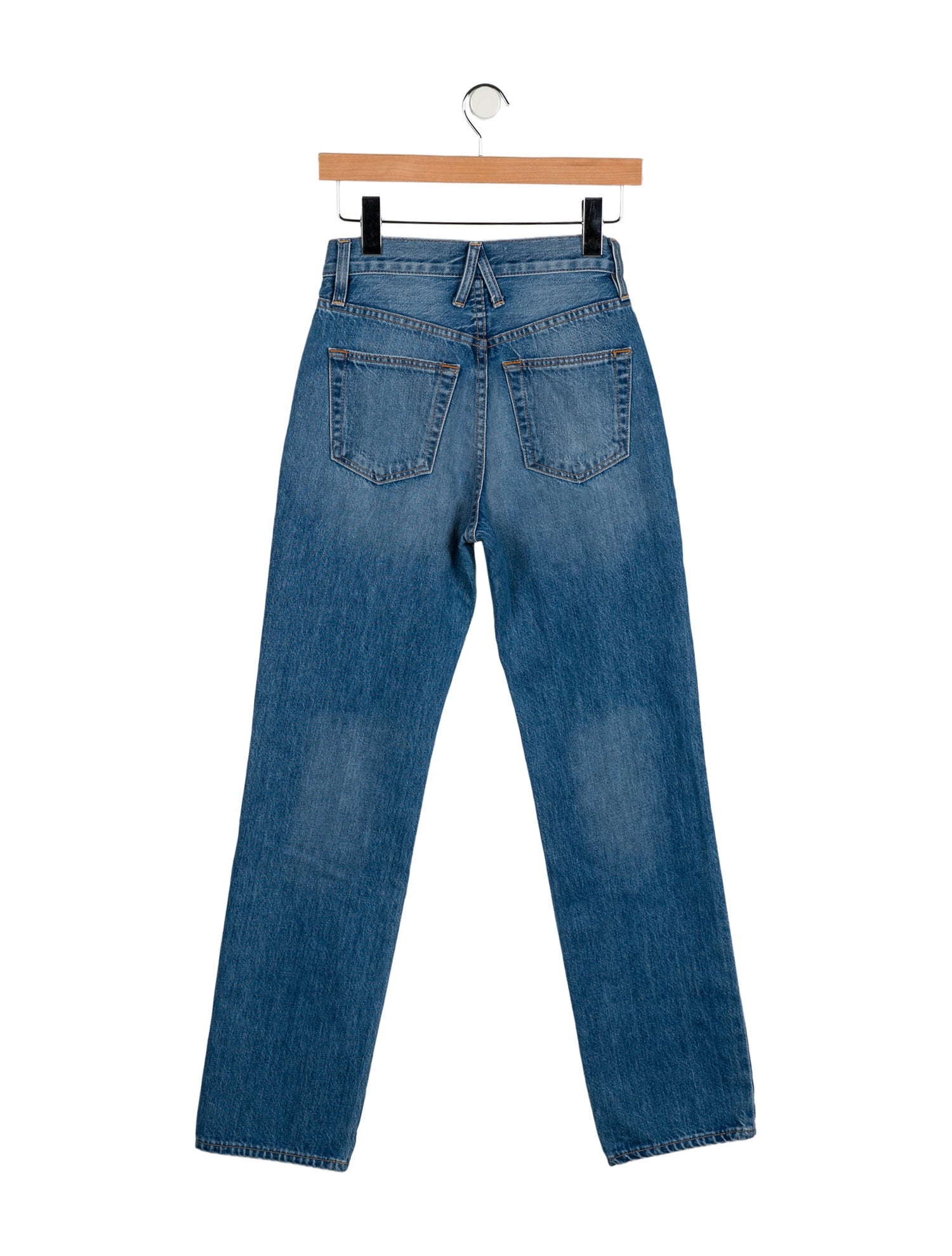 SLVRLAKE High-Rise Straight Leg Jeans