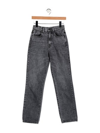 SLVRLAKE Mid-Rise Straight Leg Jeans