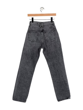 SLVRLAKE Mid-Rise Straight Leg Jeans