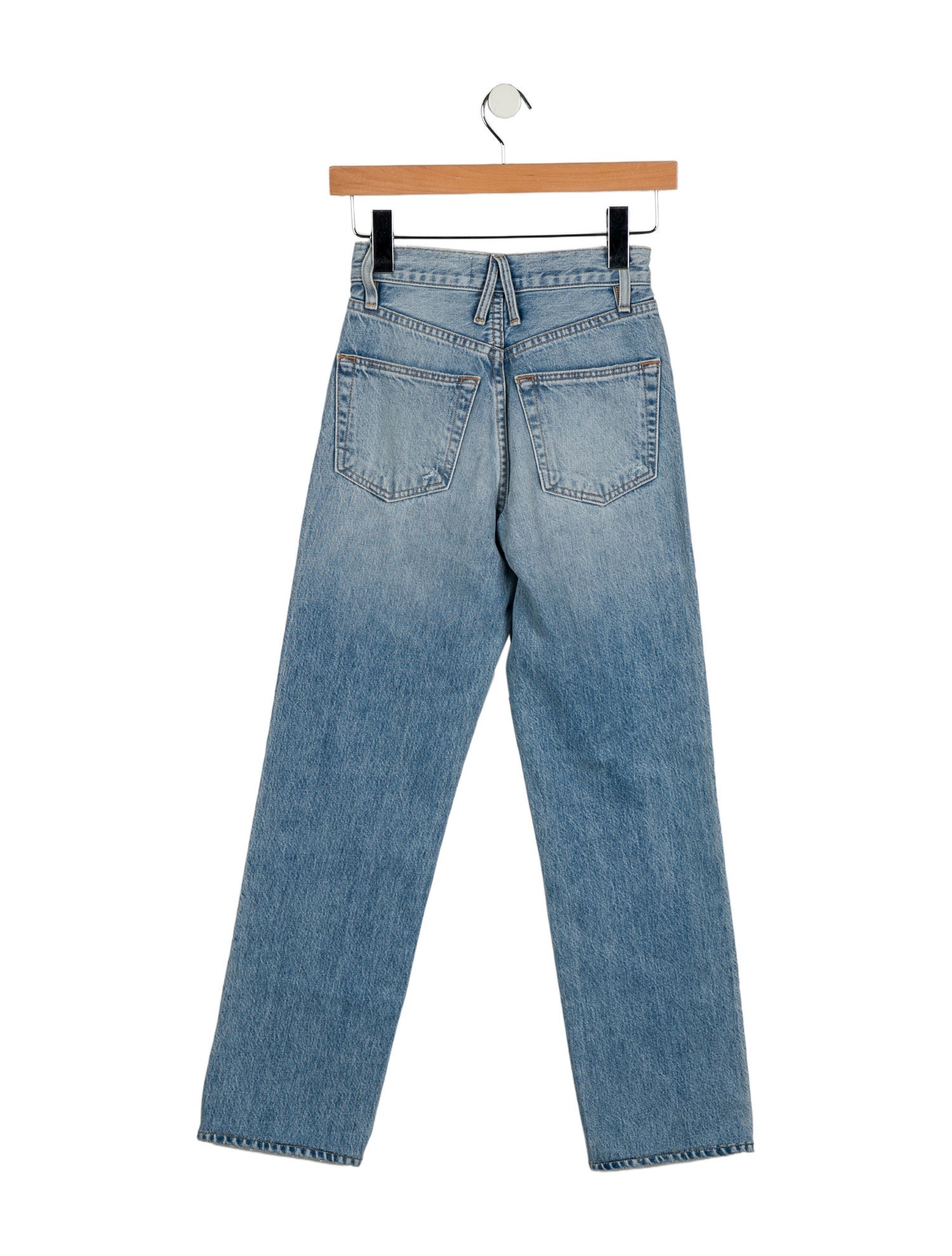 SLVRLAKE Mid-Rise Straight Leg Jeans