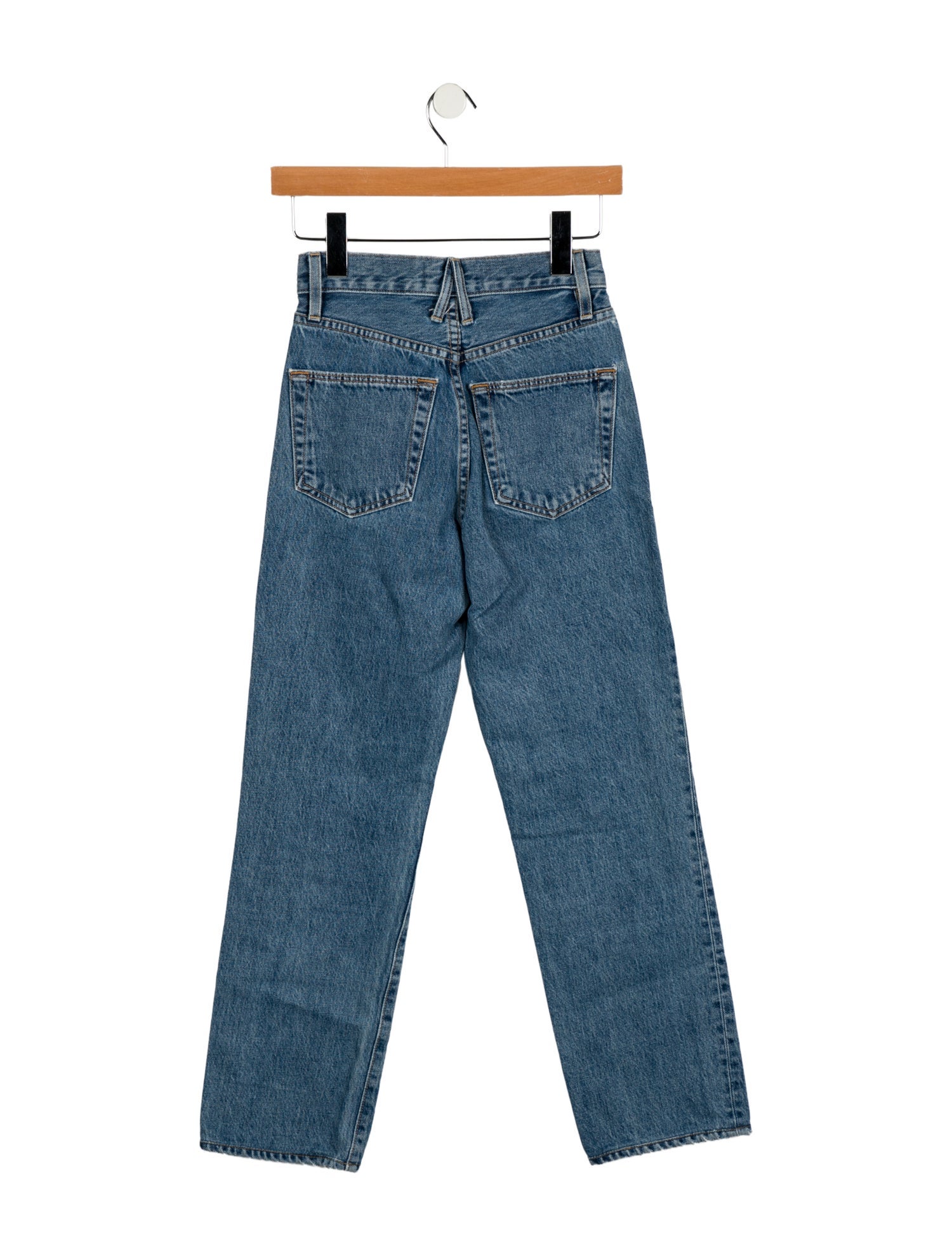 SLVRLAKE Mid-Rise Straight Leg Jeans