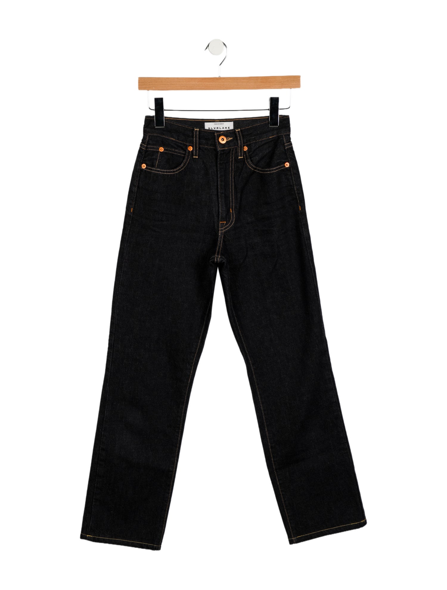 SLVRLAKE Mid-Rise Straight Leg Jeans