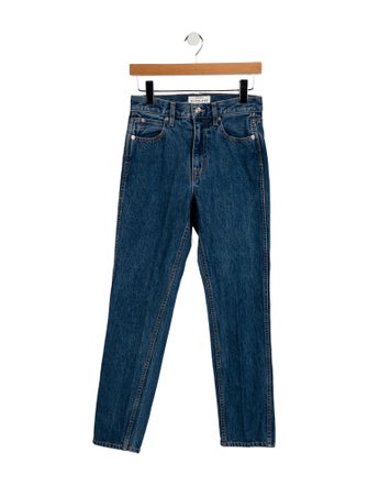 SLVRLAKE Mid-Rise Straight Leg Jeans