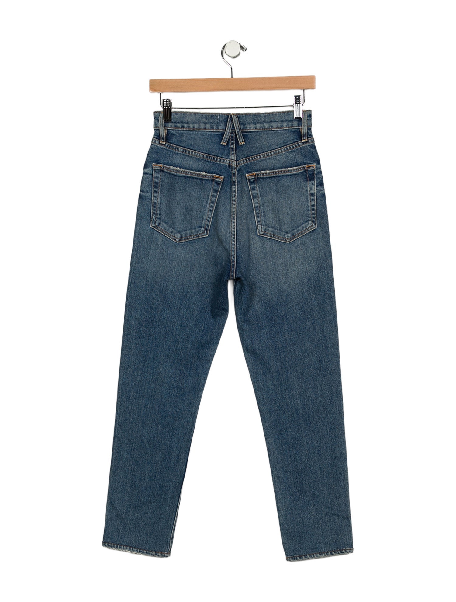 SLVRLAKE High-Rise Straight Leg Jeans