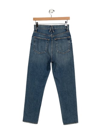 SLVRLAKE High-Rise Straight Leg Jeans