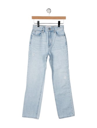SLVRLAKE High-Rise Straight Leg Jeans