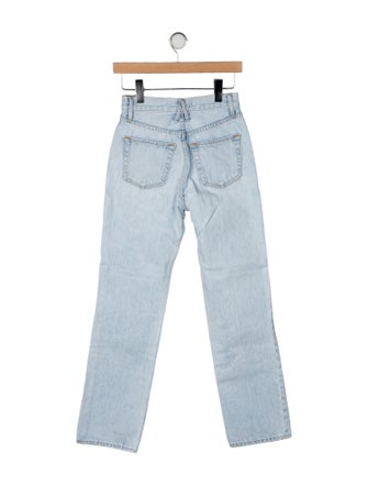 SLVRLAKE High-Rise Straight Leg Jeans