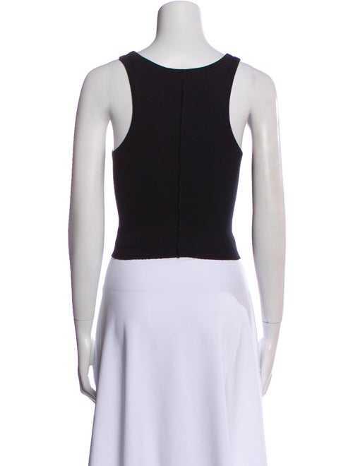 SLVRLAKE Scoop Neck Sleeveless Crop Top