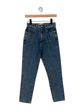 SLVRLAKE High-Rise Straight Leg Jeans