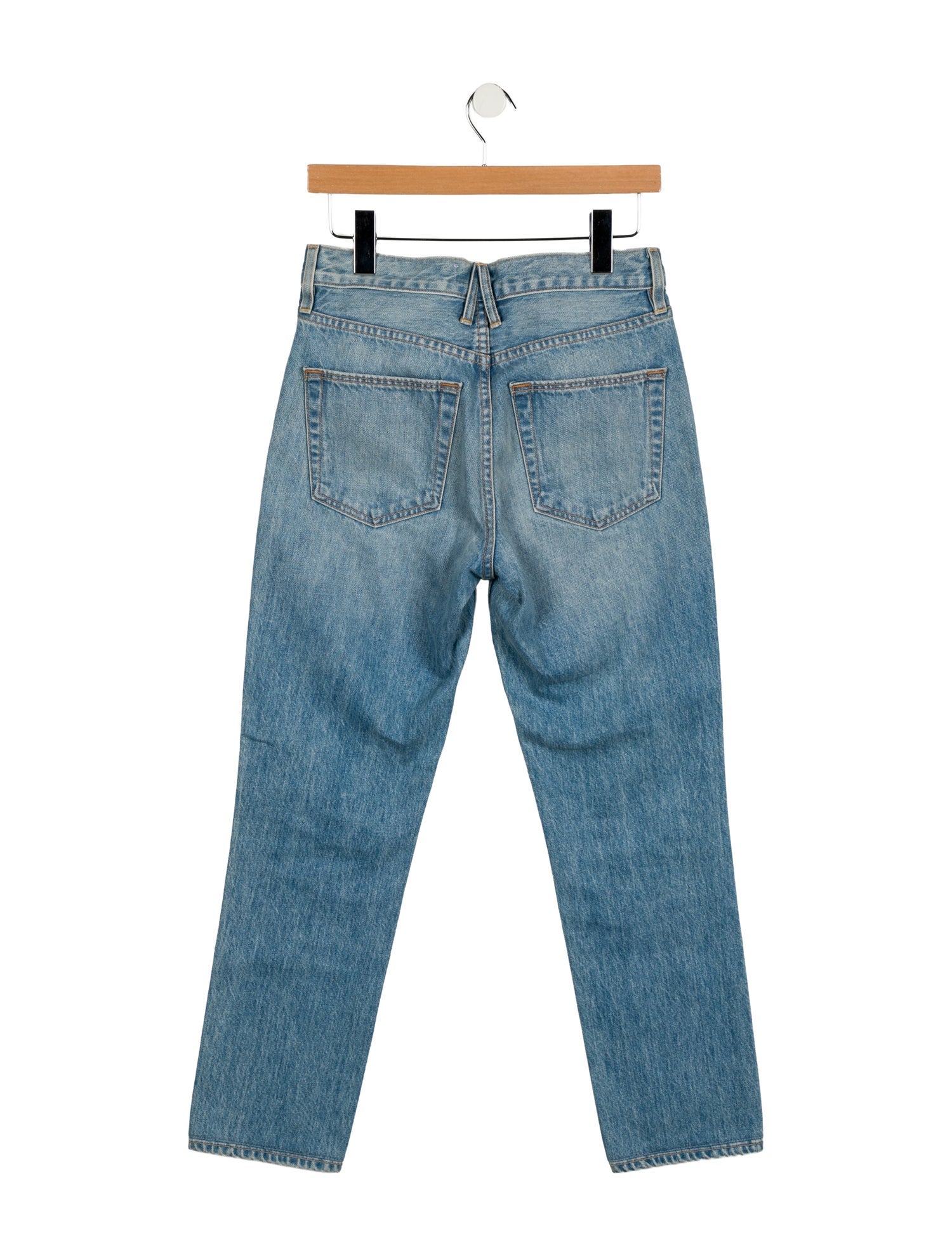 SLVRLAKE Mid-Rise Straight Leg Jeans