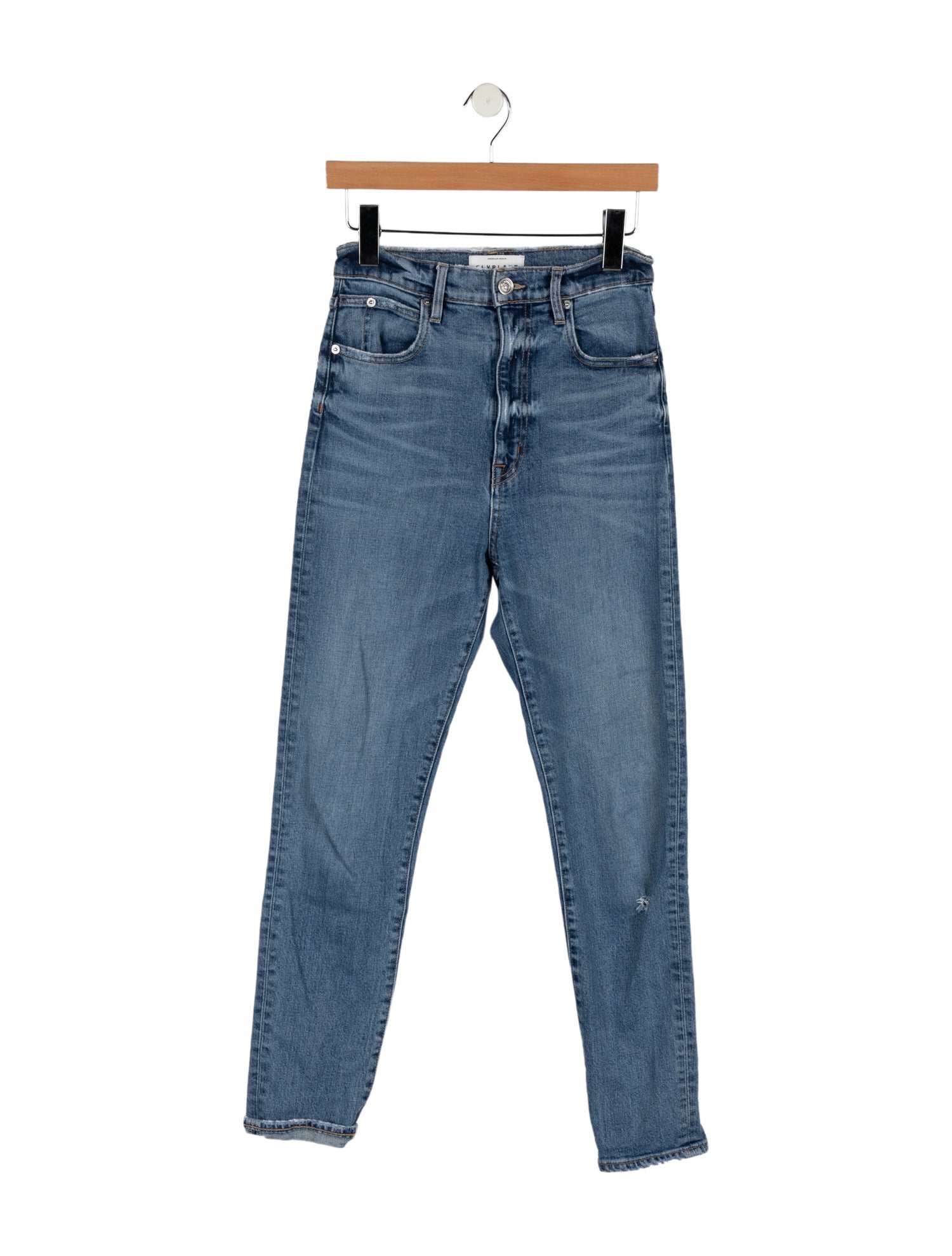 SLVRLAKE High-Rise Straight Leg Jeans