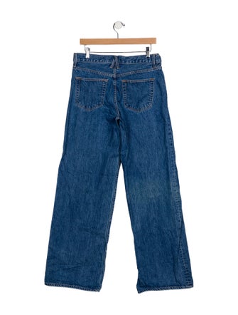 SLVRLAKE Mid-Rise Wide Leg Jeans