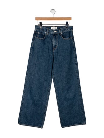 SLVRLAKE Mid-Rise Wide Leg Jeans