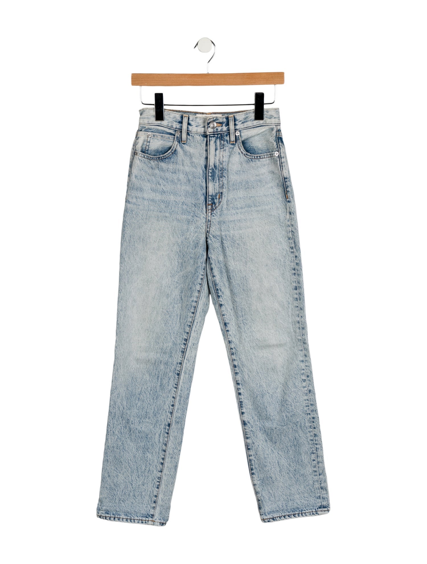 SLVRLAKE High-Rise Straight Leg Jeans