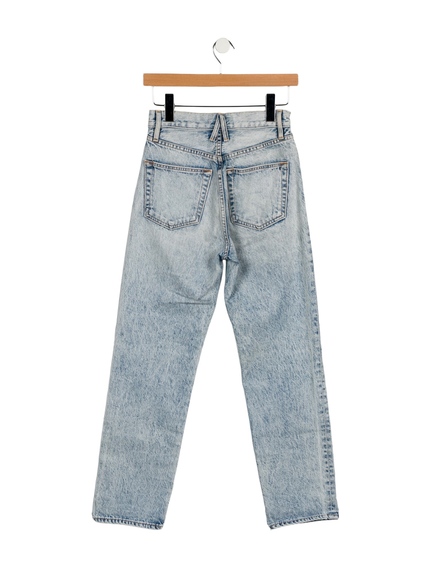 SLVRLAKE High-Rise Straight Leg Jeans