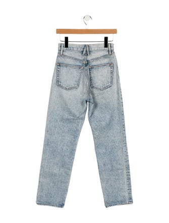 SLVRLAKE High-Rise Straight Leg Jeans
