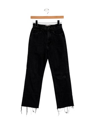 SLVRLAKE Mid-Rise Straight Leg Jeans