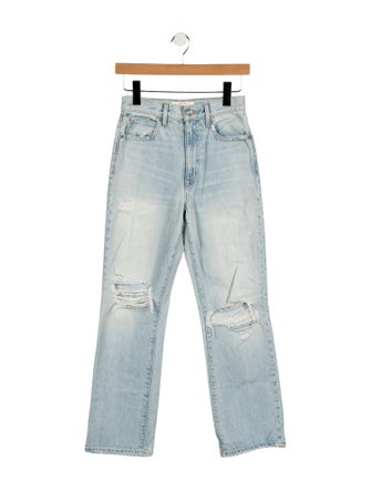 SLVRLAKE Mid-Rise Straight Leg Jeans