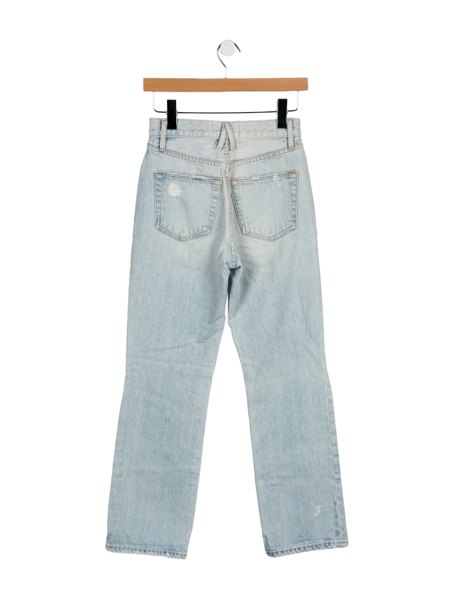 SLVRLAKE Mid-Rise Straight Leg Jeans