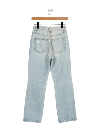 SLVRLAKE Mid-Rise Straight Leg Jeans