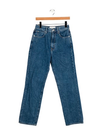 SLVRLAKE High-Rise Straight Leg Jeans