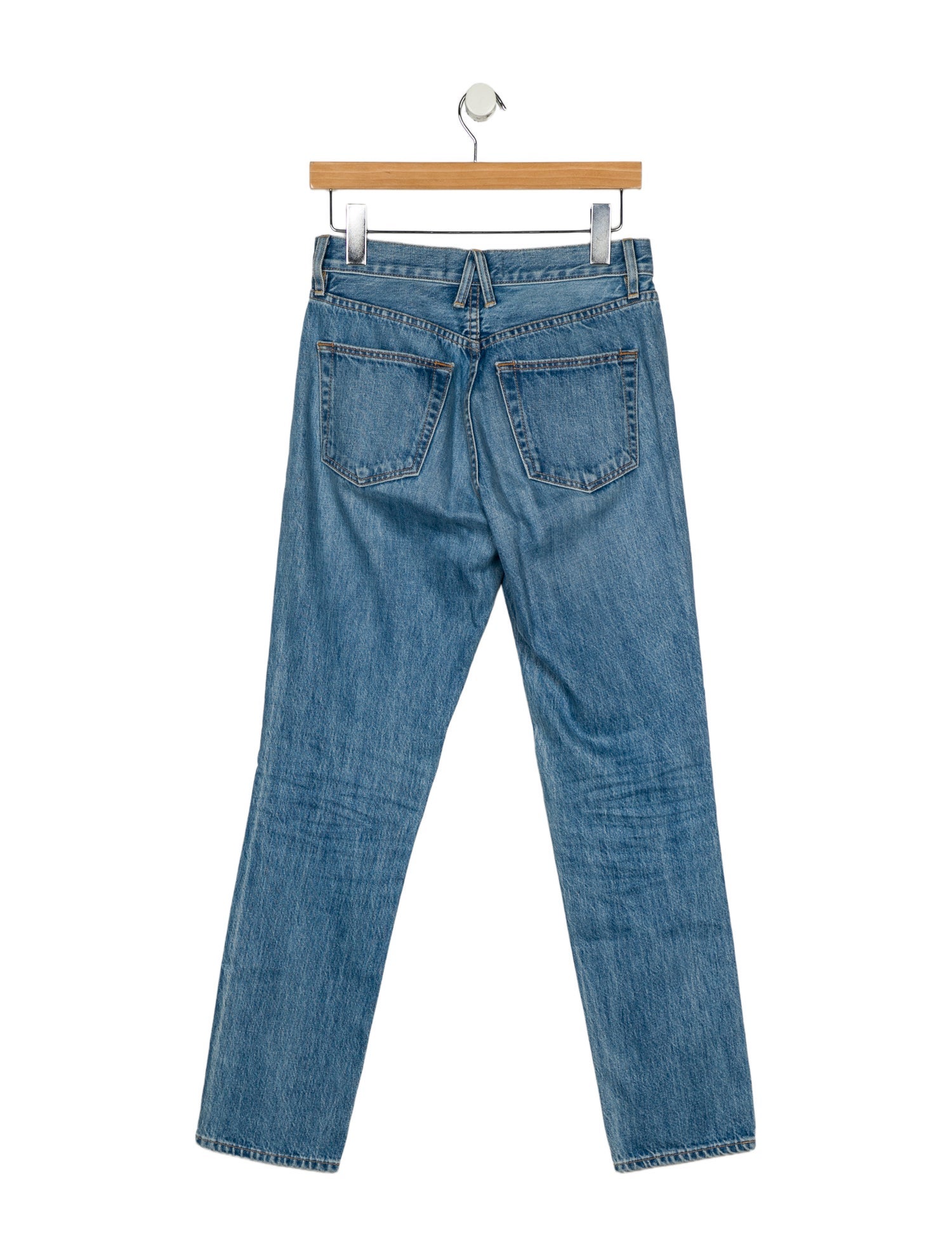 SLVRLAKE Mid-Rise Straight Leg Jeans