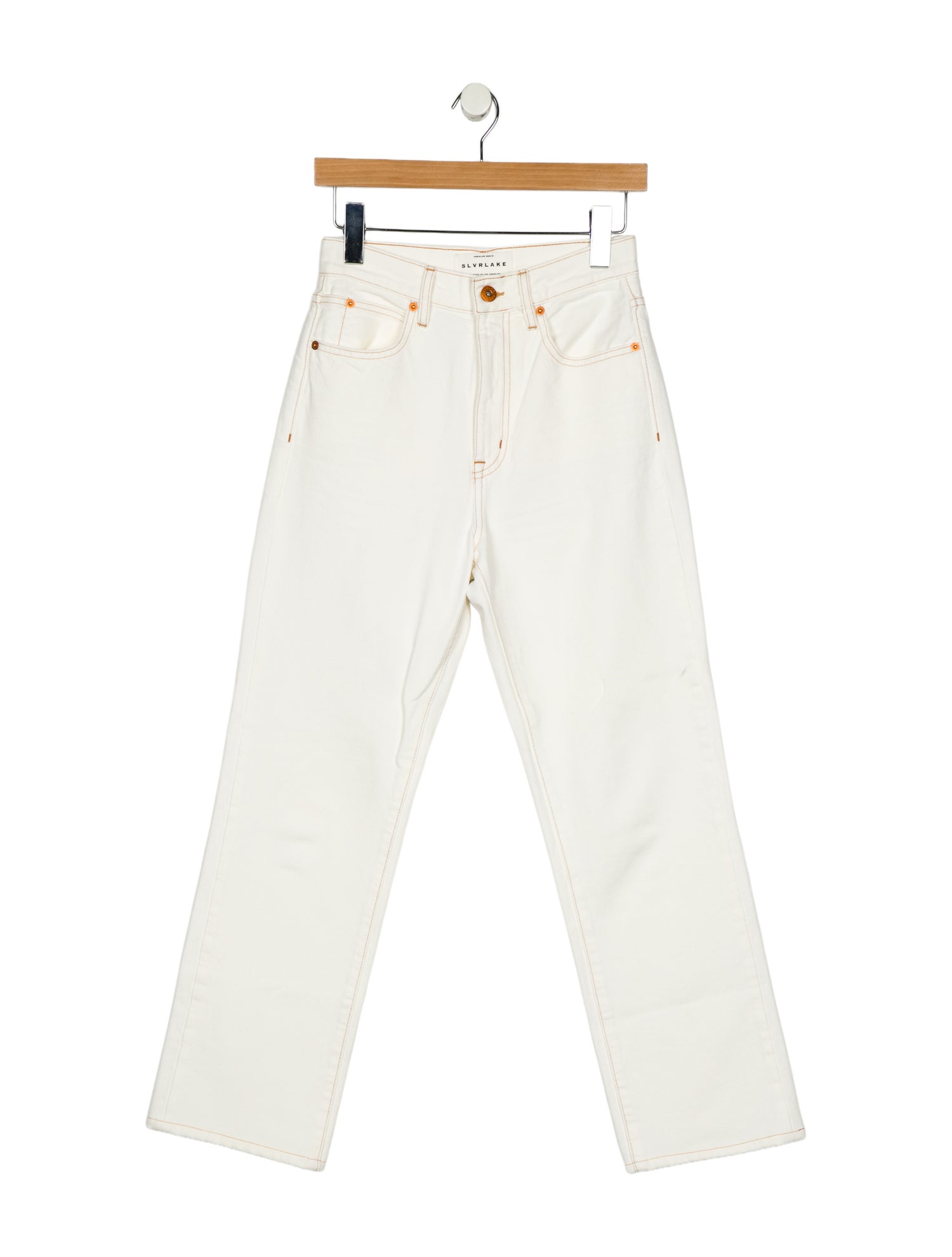 SLVRLAKE High-Rise Straight Leg Jeans
