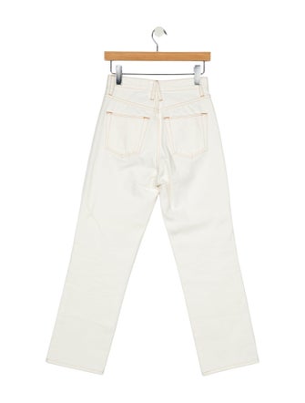SLVRLAKE High-Rise Straight Leg Jeans
