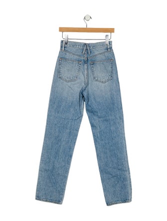 SLVRLAKE High-Rise Straight Leg Jeans