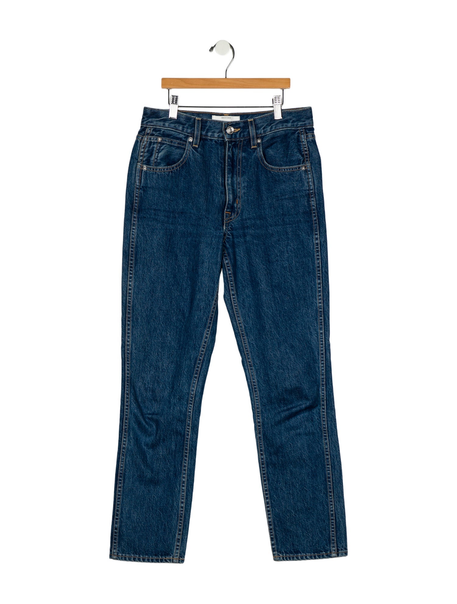 SLVRLAKE Mid-Rise Straight Leg Jeans