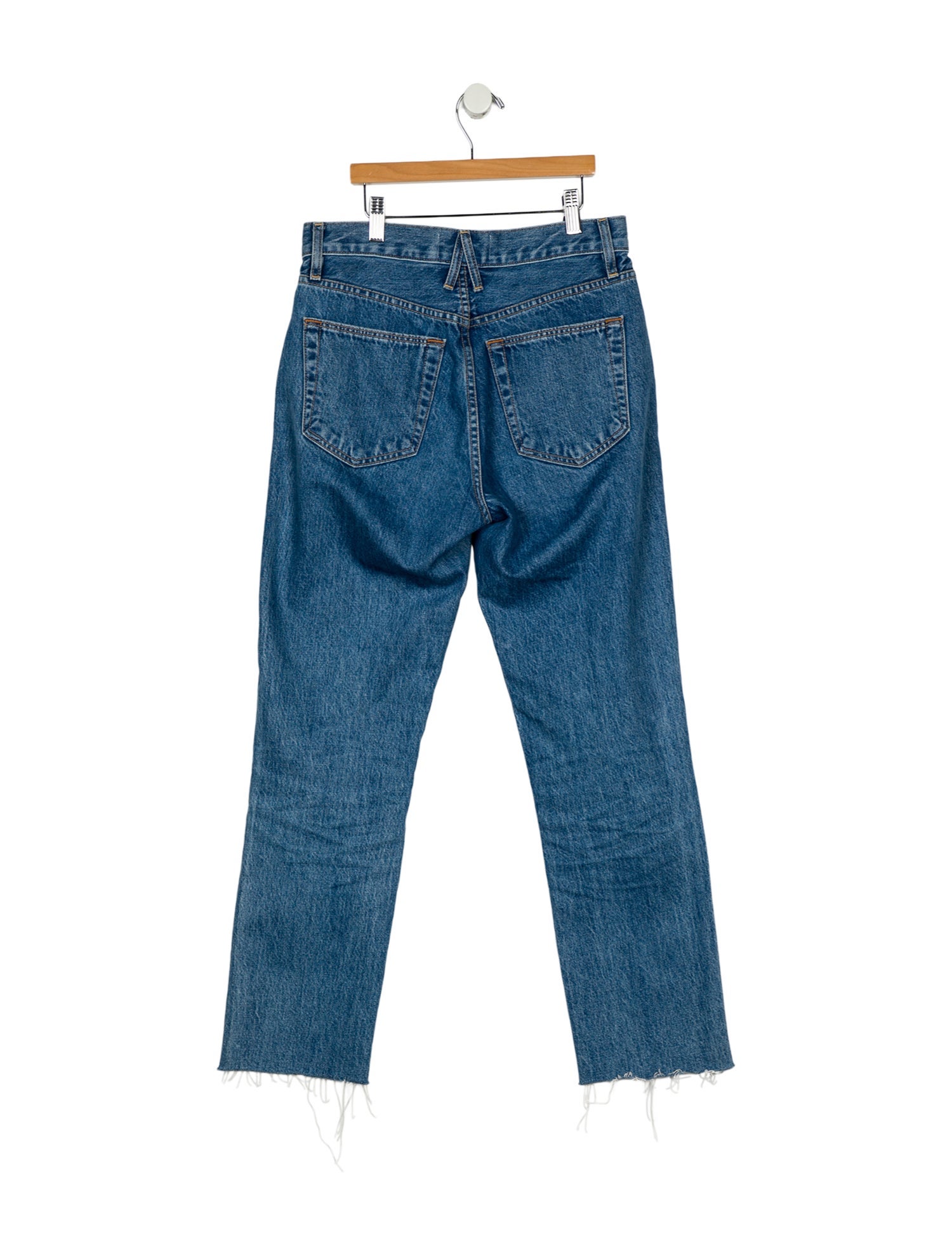 SLVRLAKE High-Rise Straight Leg Jeans