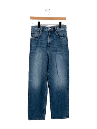 SLVRLAKE Mid-Rise Straight Leg Jeans