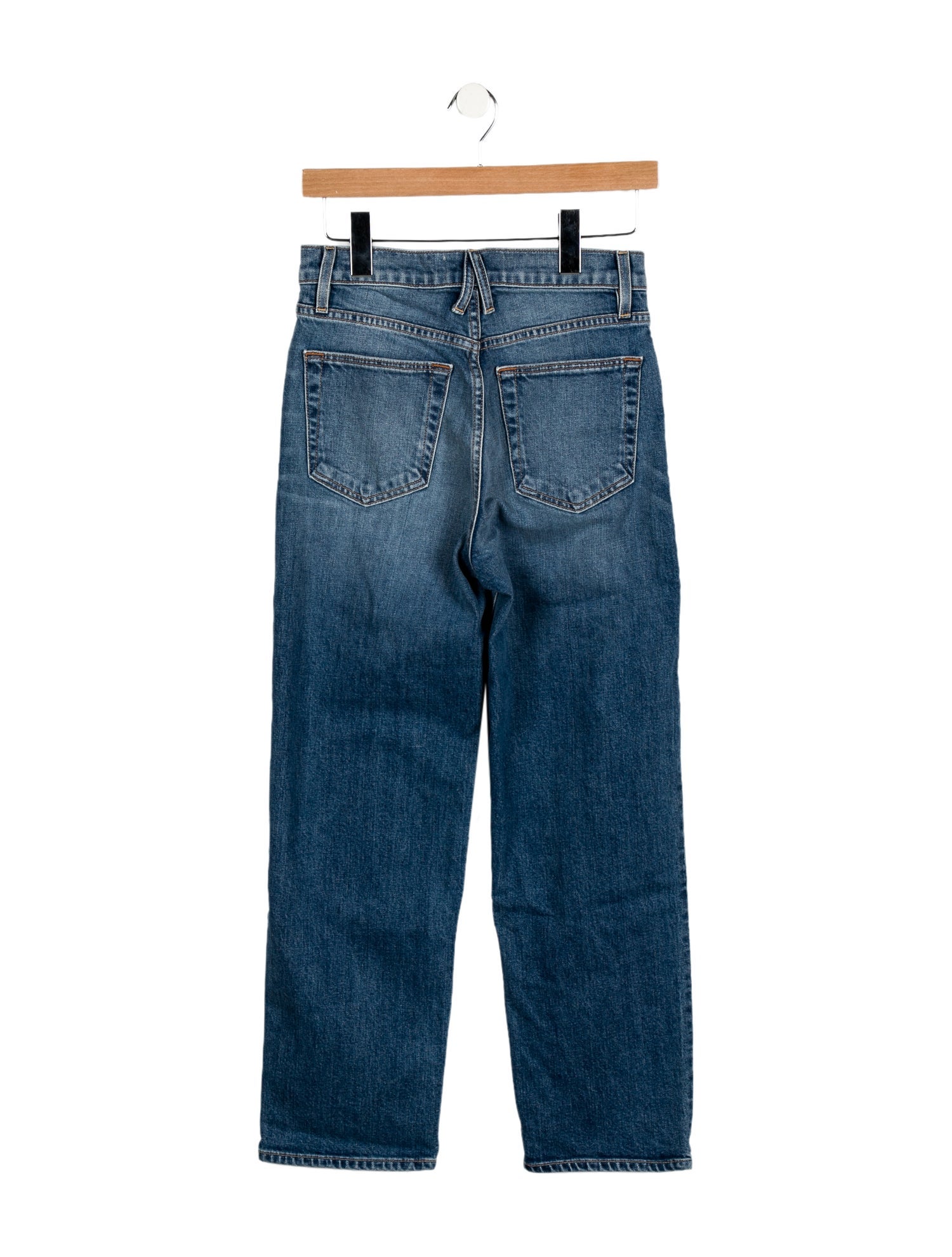 SLVRLAKE Mid-Rise Straight Leg Jeans