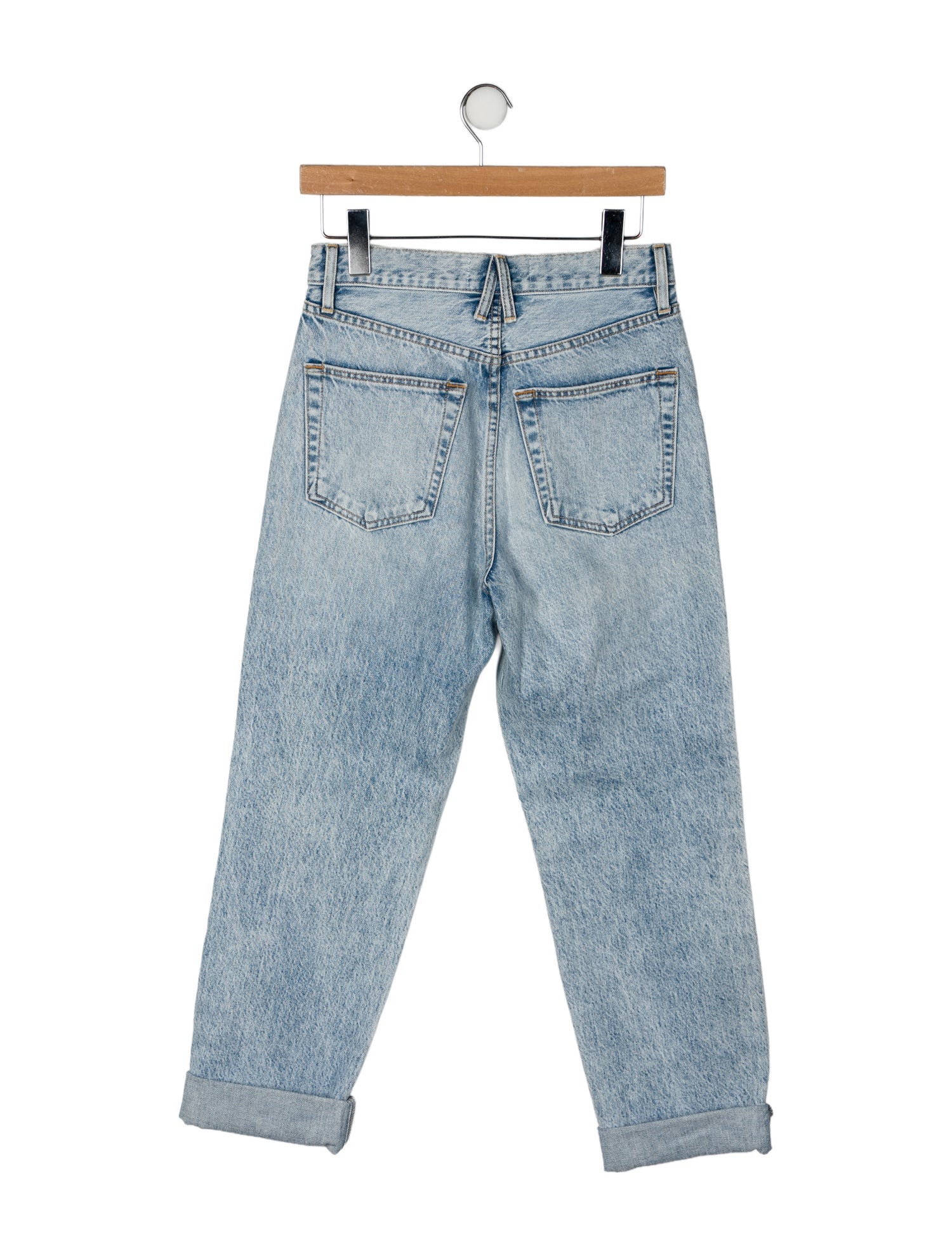 SLVRLAKE High-Rise Straight Leg Jeans