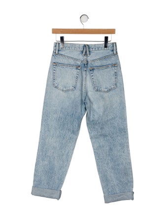 SLVRLAKE High-Rise Straight Leg Jeans