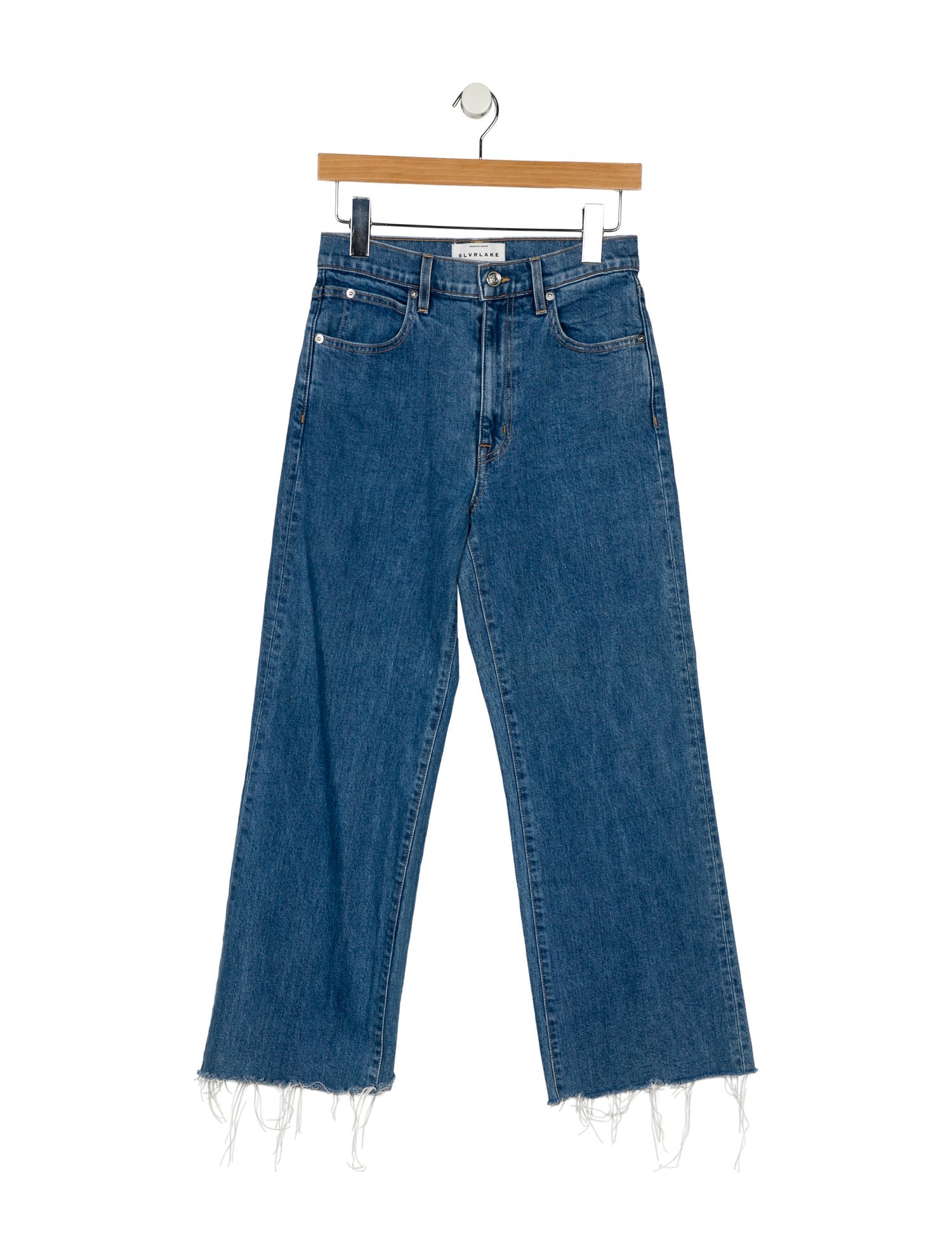 SLVRLAKE Mid-Rise Wide Leg Jeans